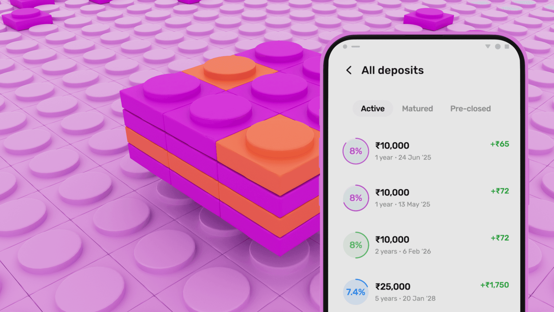 3D UI visualization highlighting Slice app user experience