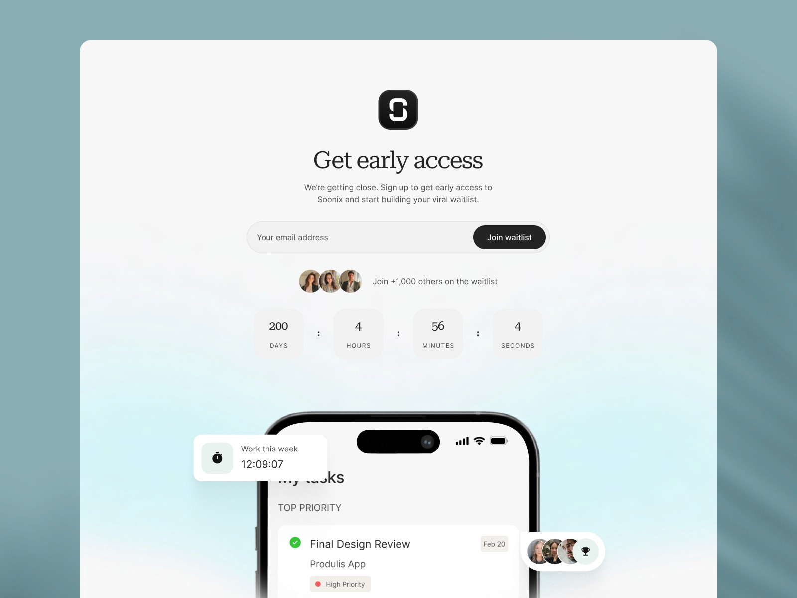 Soonix — 落地页设计案例