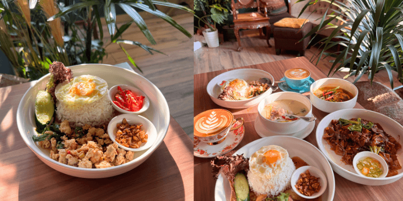 Hidangan masakan asli Kelantan dan Thai di Aperture Cafe, TTDI.