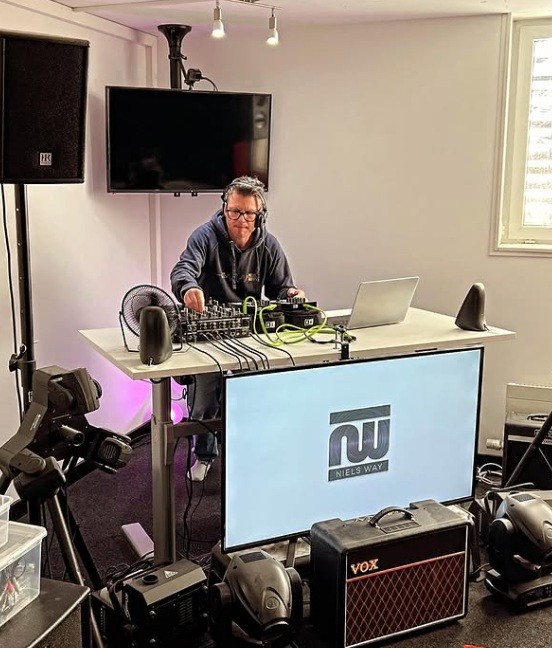 DJ playing in a club