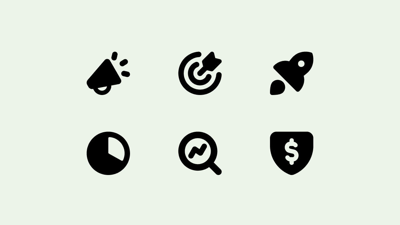 Cyber Solid Business Icon Set