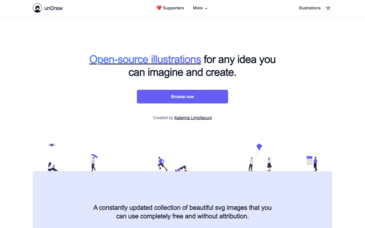 unDraw екранна снимка