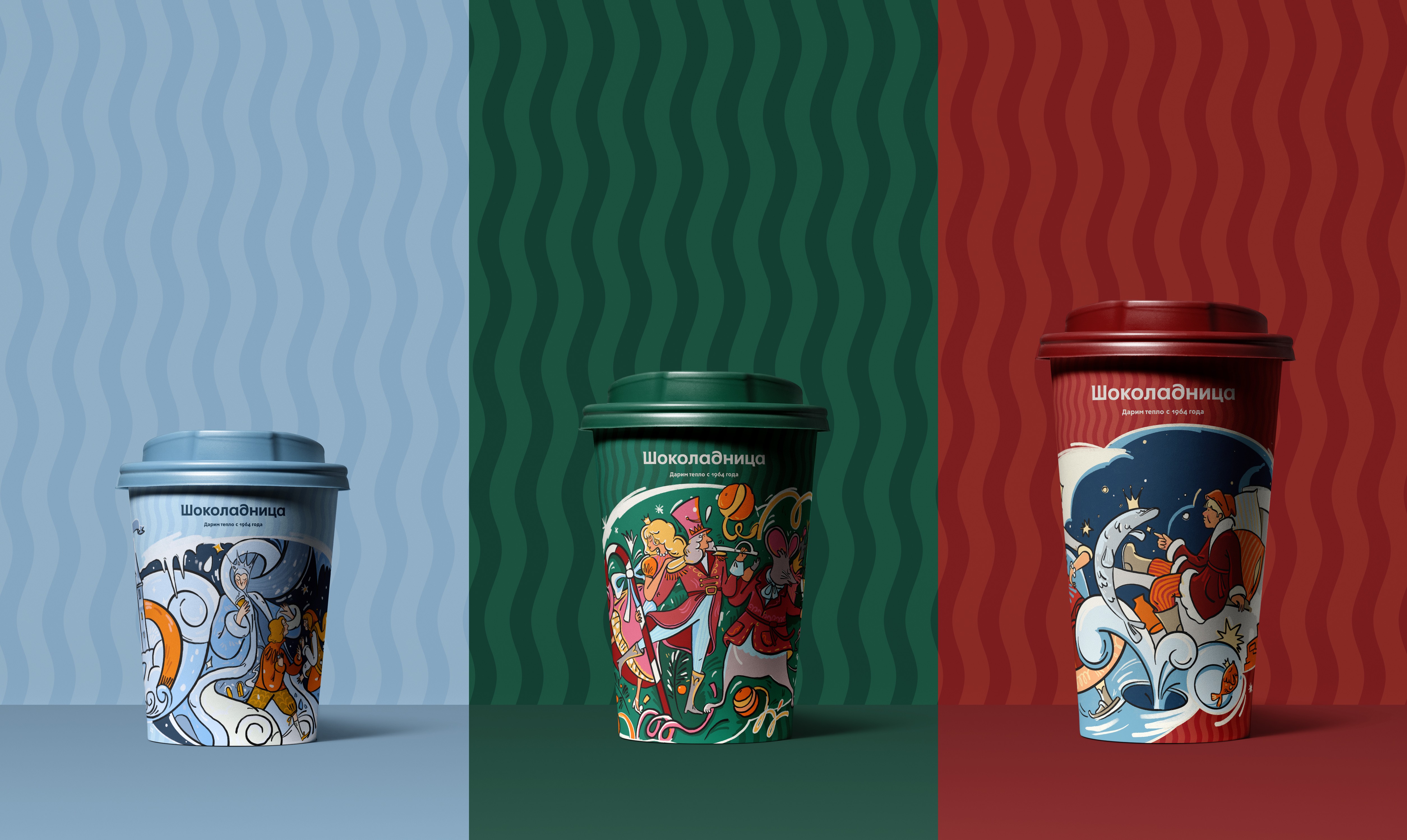 Streetside billboard with flyposters of the Batch.Works brand and illustrations