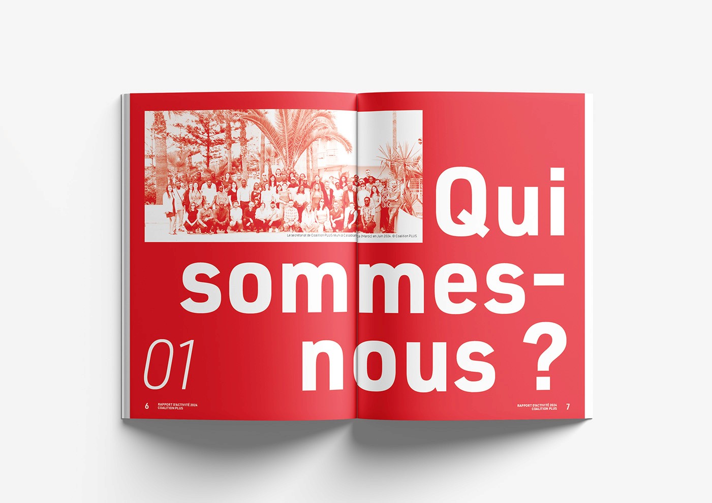 Rapport d'activité Coalition PLUS 2024 Design Graphique