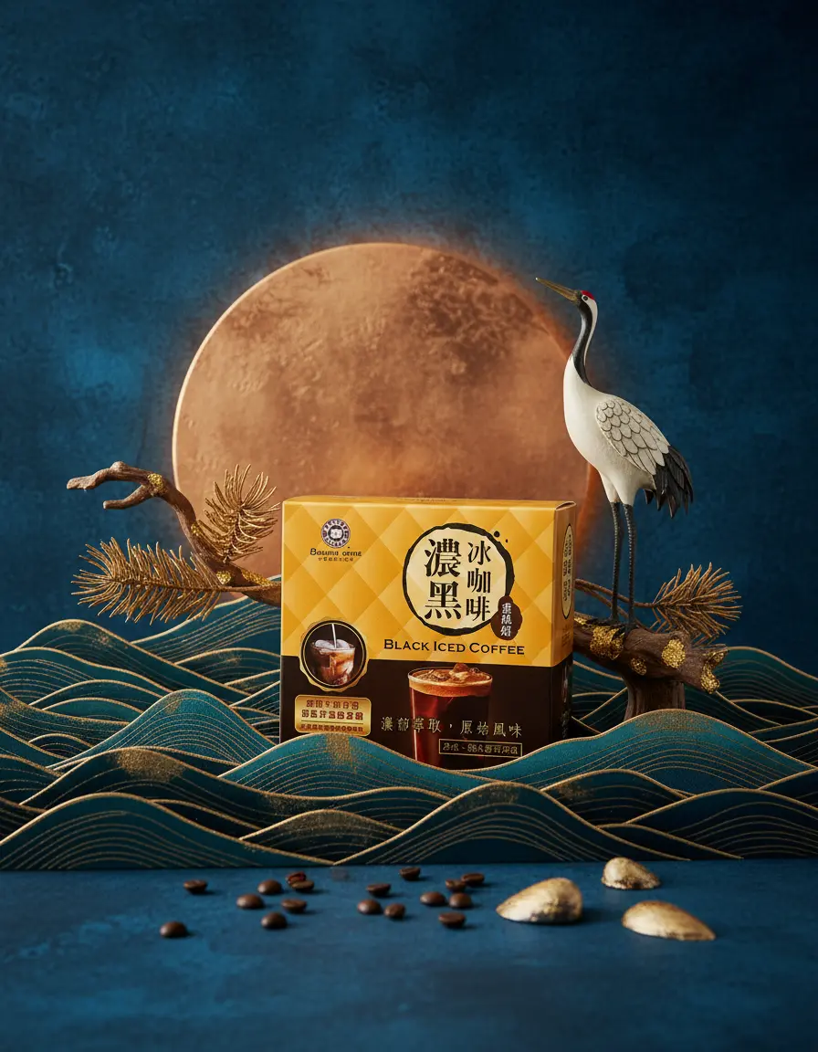 scene4-ai product photography-coffee brand packaging campaign creation-in a japanese aesthetic artistic setting-8