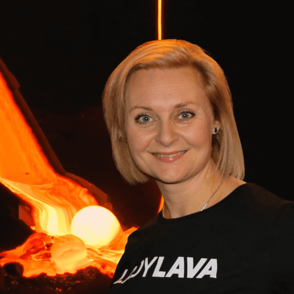 Ragnhildur Ágústsdóttir, AKA Lady Lava, founder of Lava Show attends ITB in Berlin in March 2026