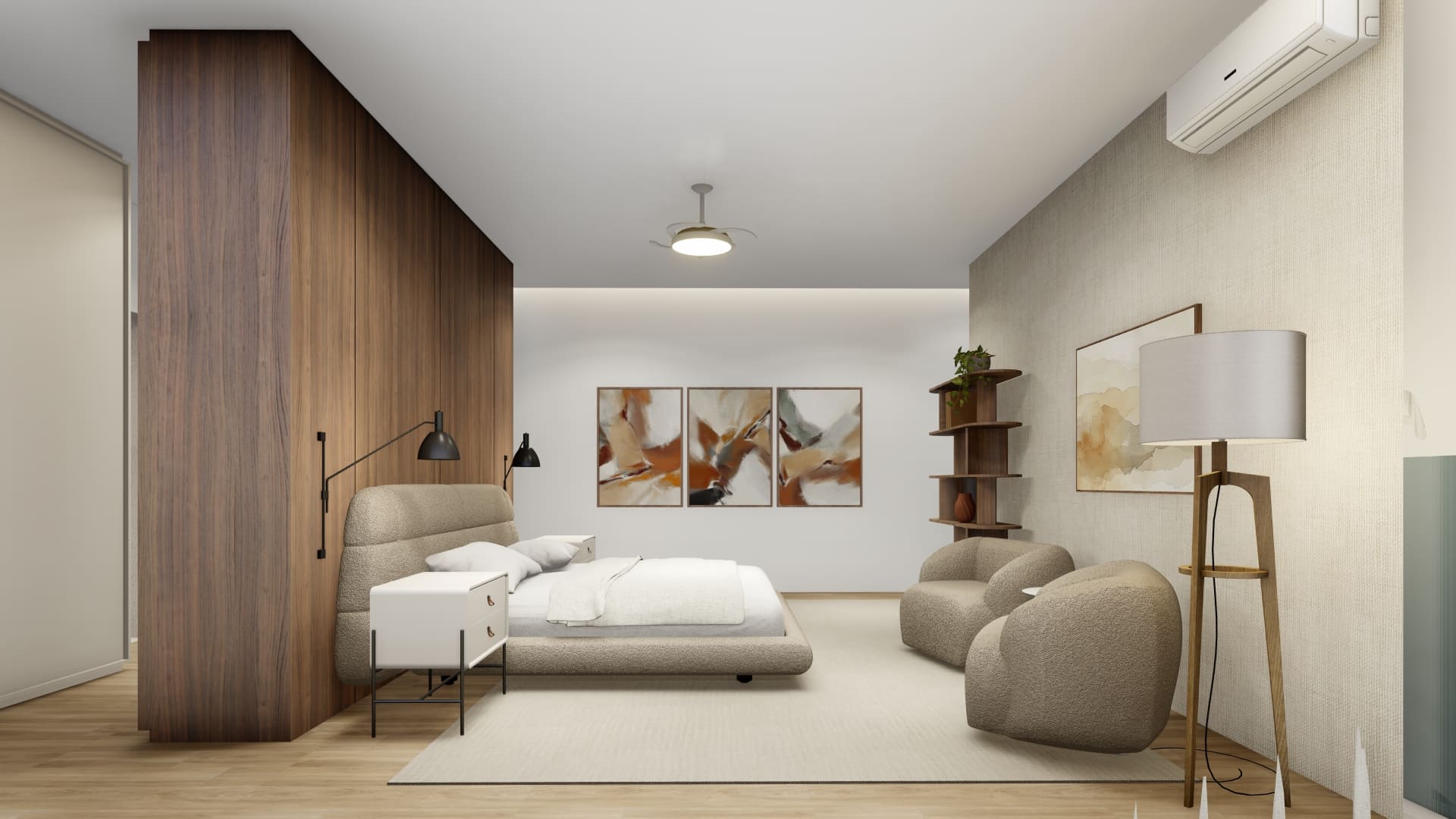 Projeto de interiores assinado pela Meraki Arquitetura, com ambientes personalizados que unem conforto, beleza e identidade do cliente.