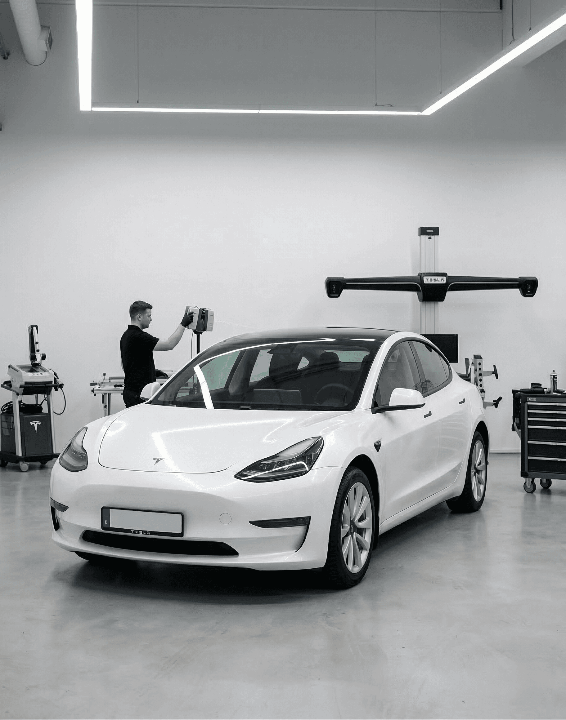 white lamborghini aventador parked in building