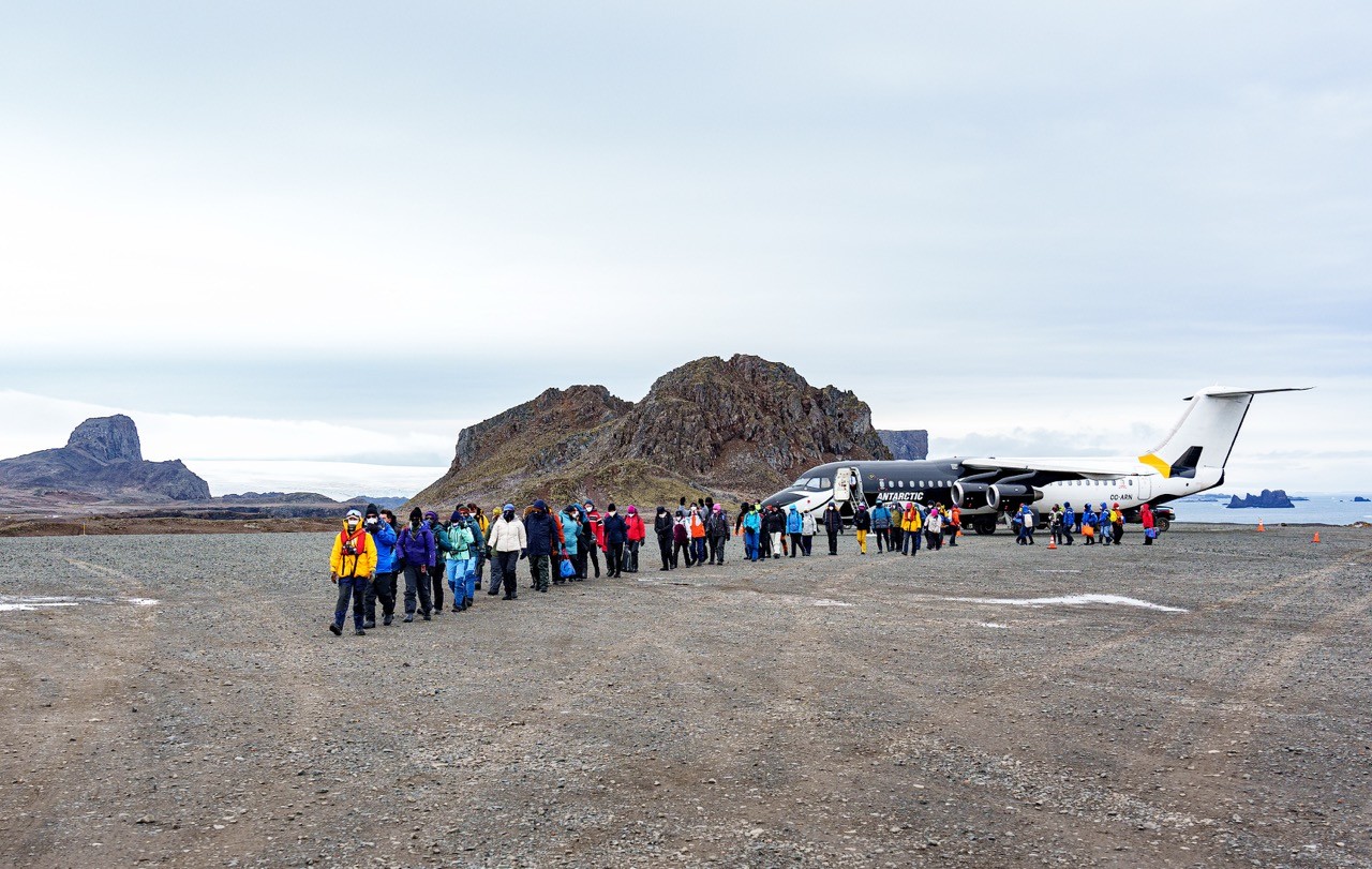 Antarctic Air aircraft at King George Island Airport