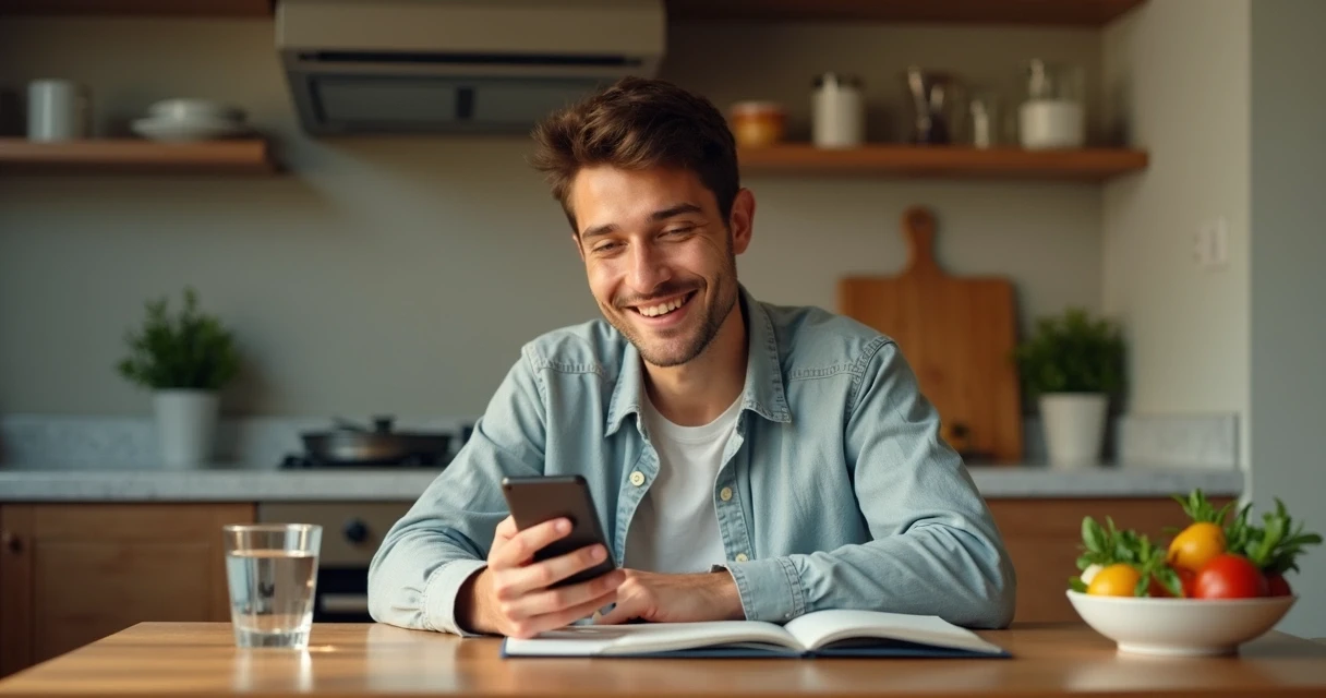 Cliente de nutrição interagindo com nutricionista por WhatsApp 