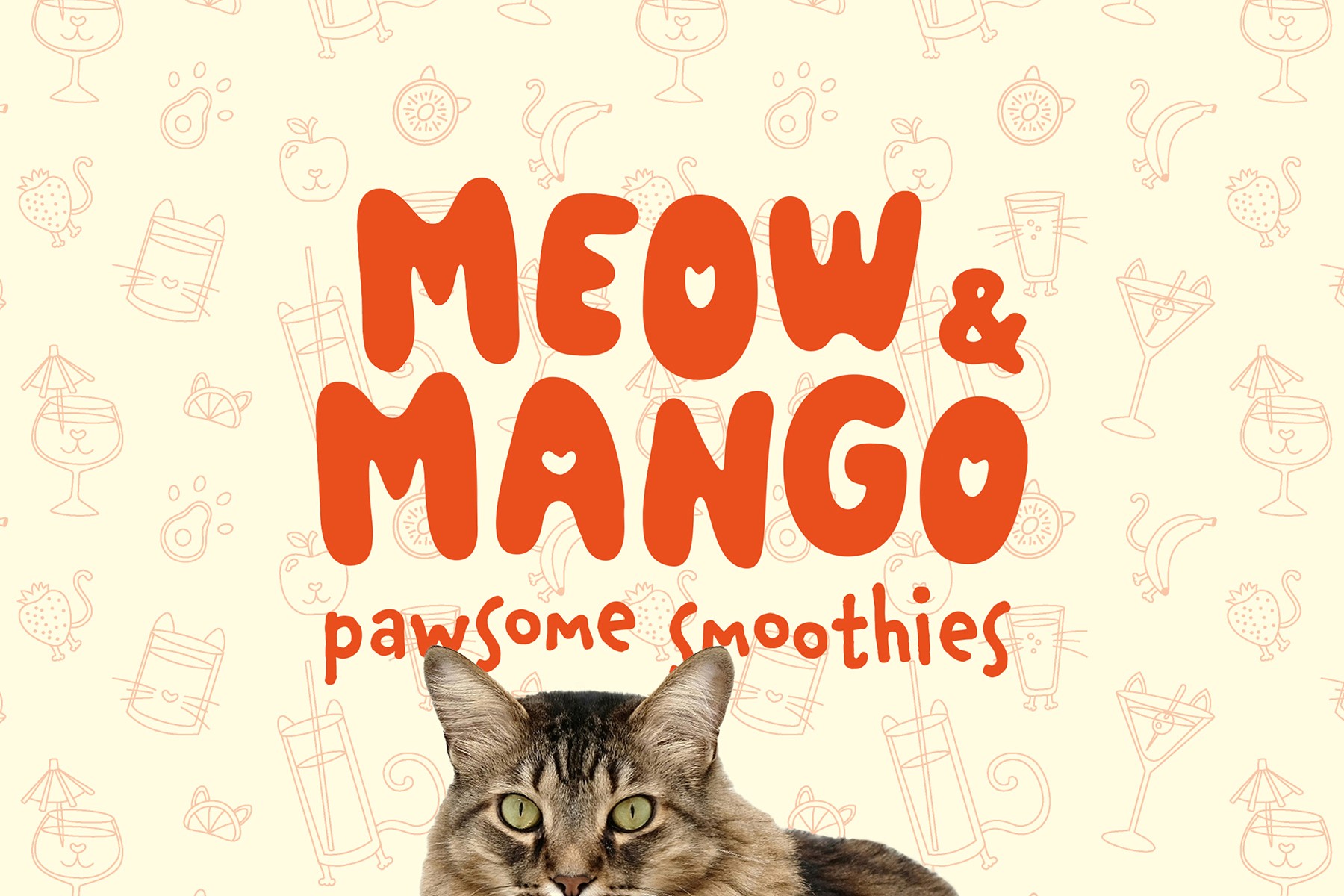 Meow and mango visual identity - logo and branding design