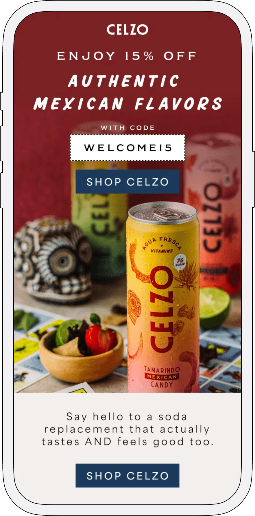 Abandoned cart reminder email example used by a food brand to recover revenue — Retention for CPG Brands.