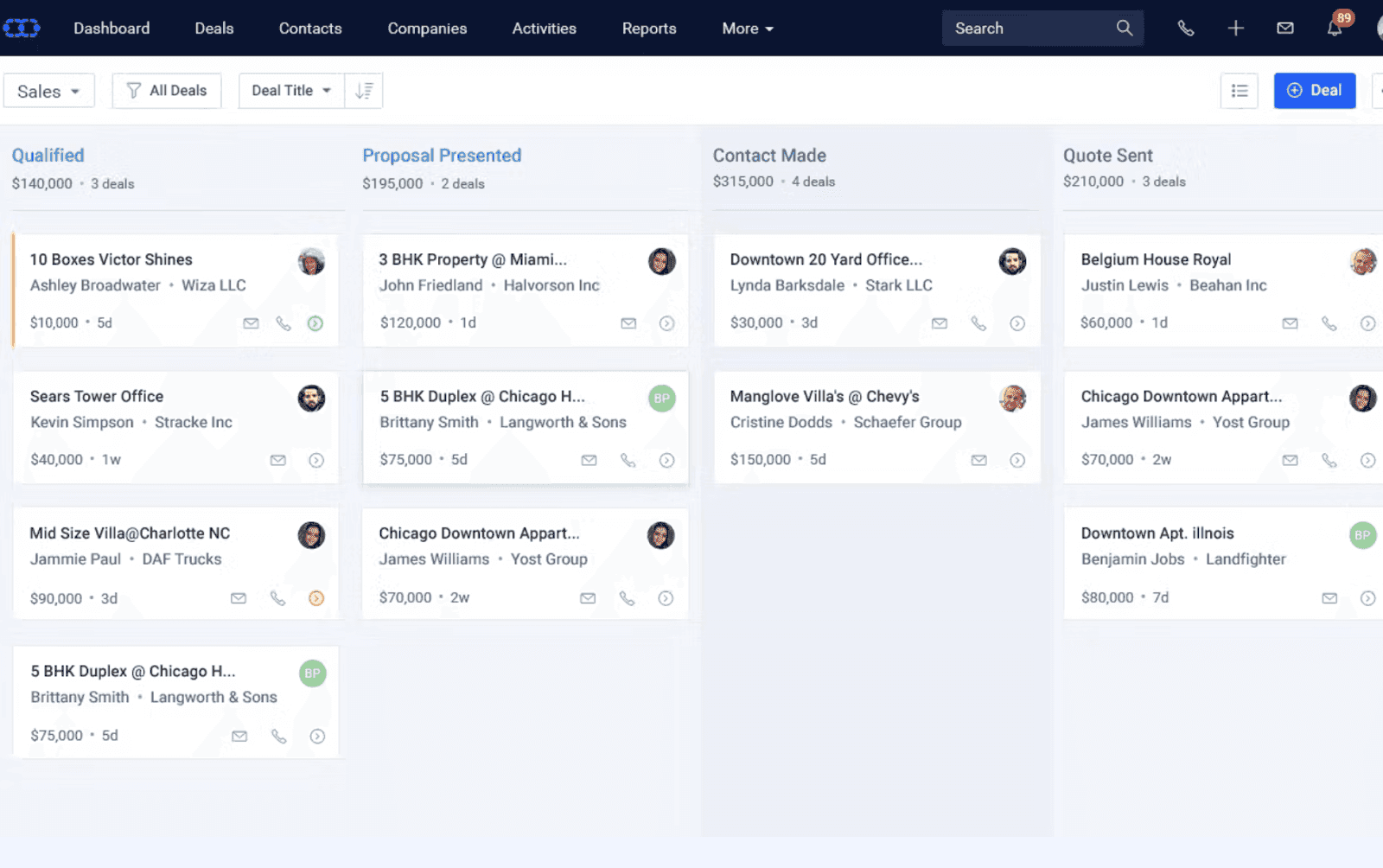 Salesmate CRM module with built-in tools&nbsp;&nbsp;