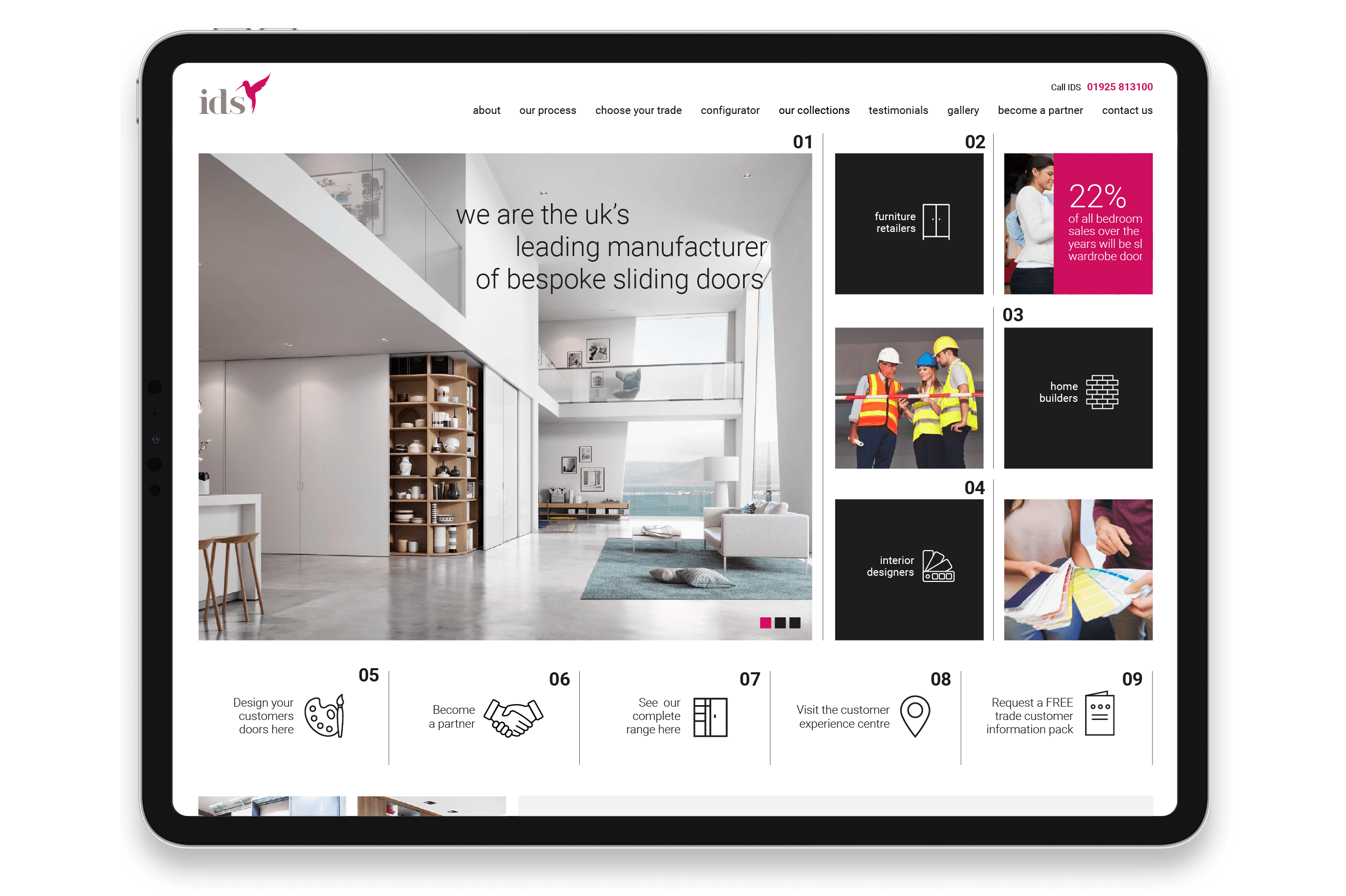 New ID website, home page