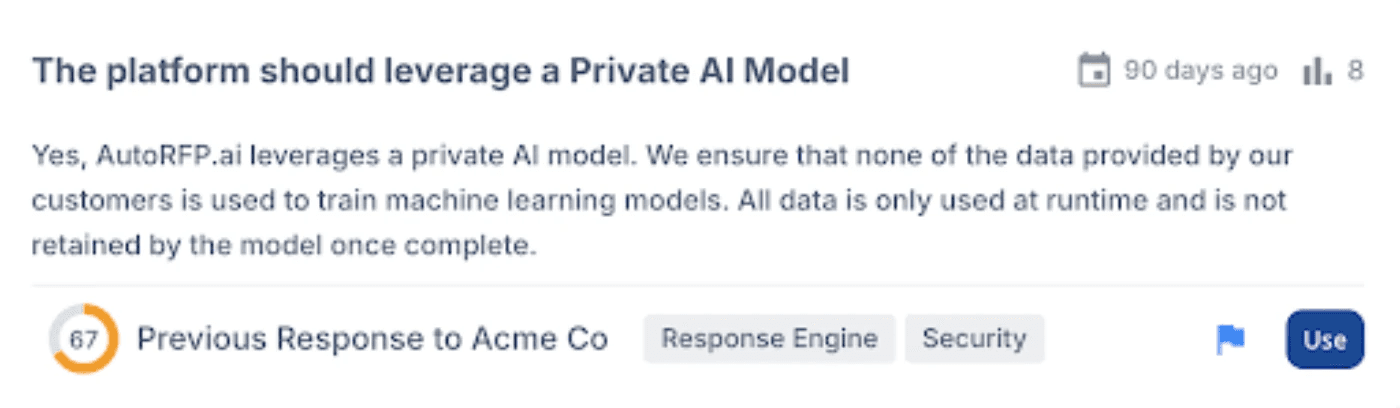AI-generated responses