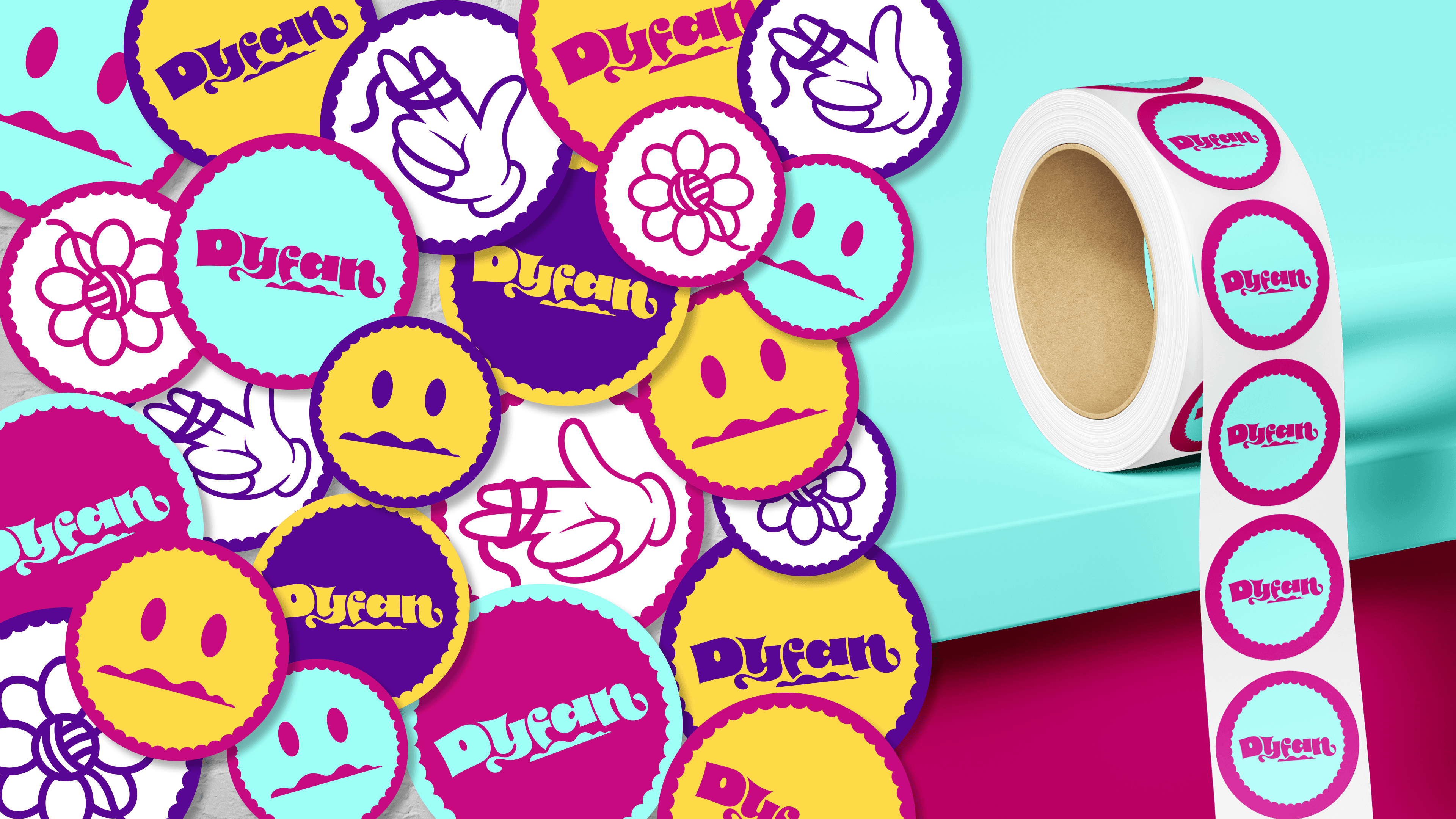 stickers for Dyfan brand