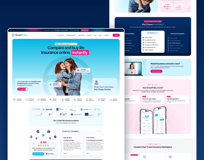 Policy Advisor Landing page