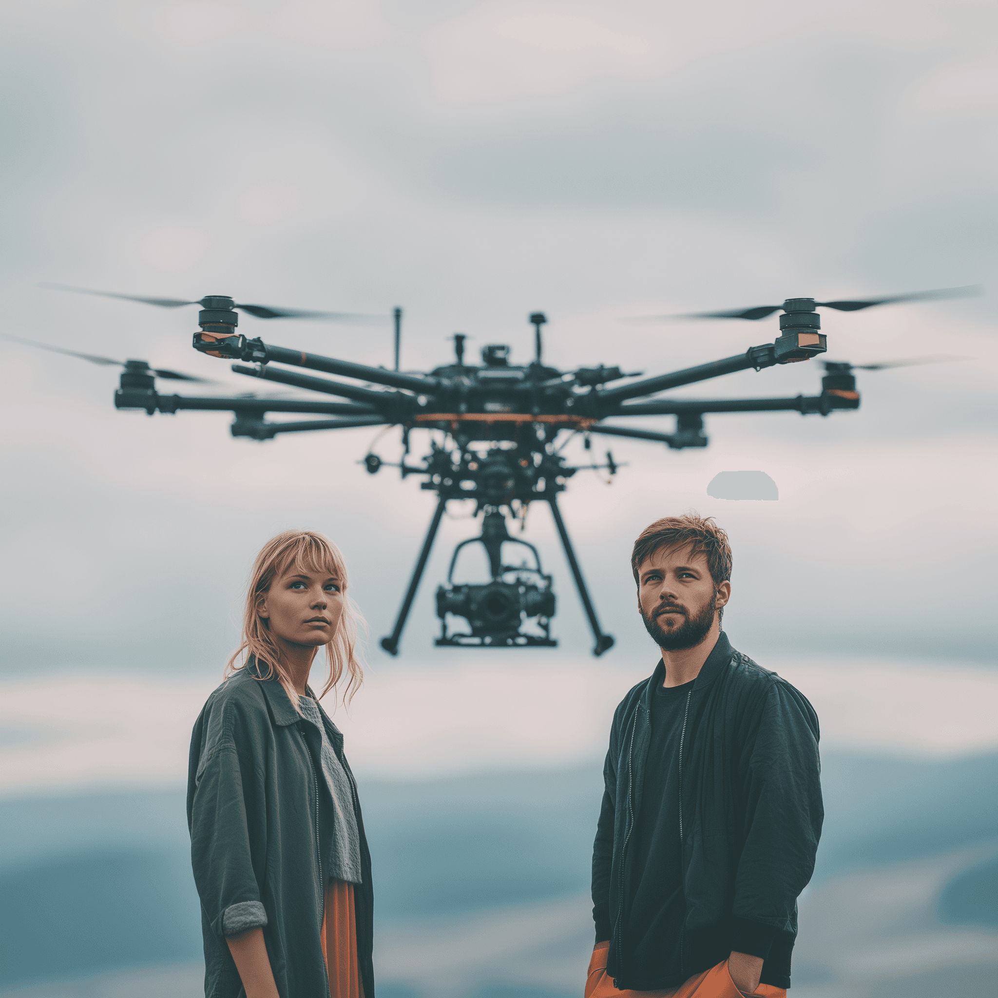 Lora & Mikael, founders building air defense and monitoring drones