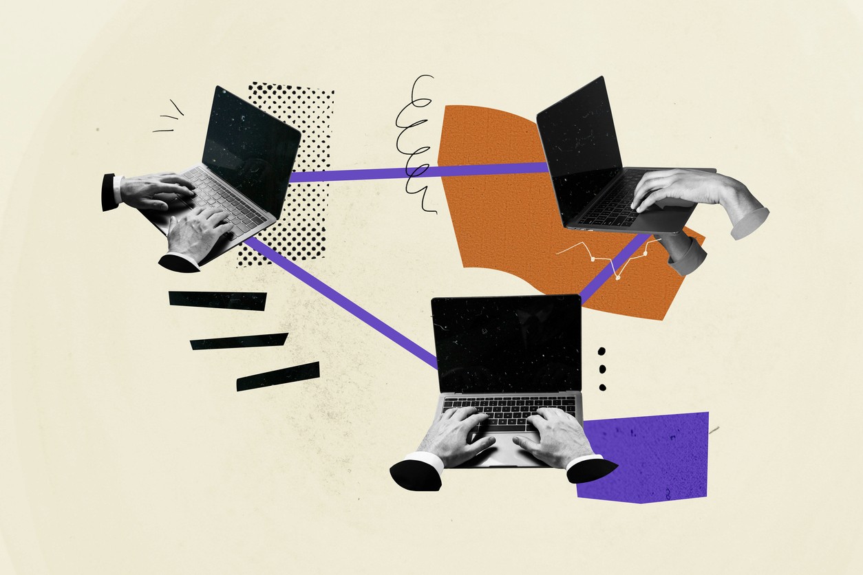 Abstract green dashboard-style graphic with charts and data panels, symbolizing the search and analytics involved in finding remote software developer jobs.
