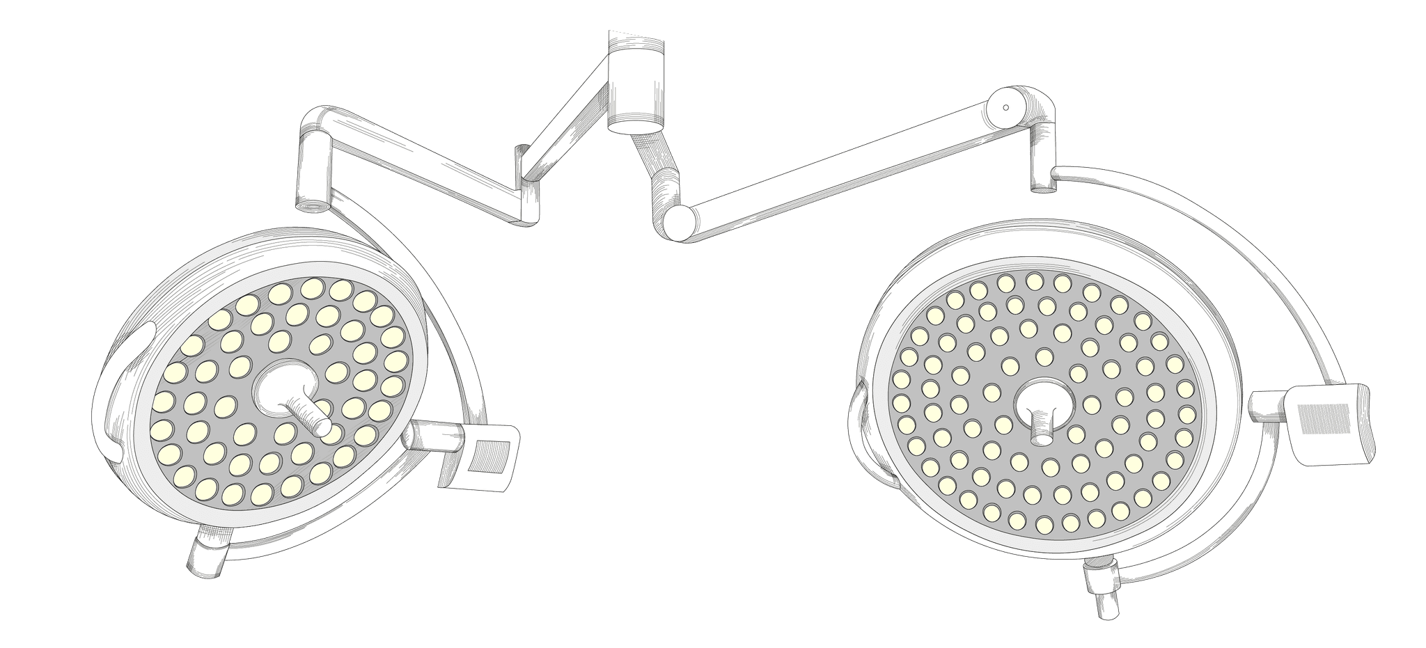 Operating room overhead lights