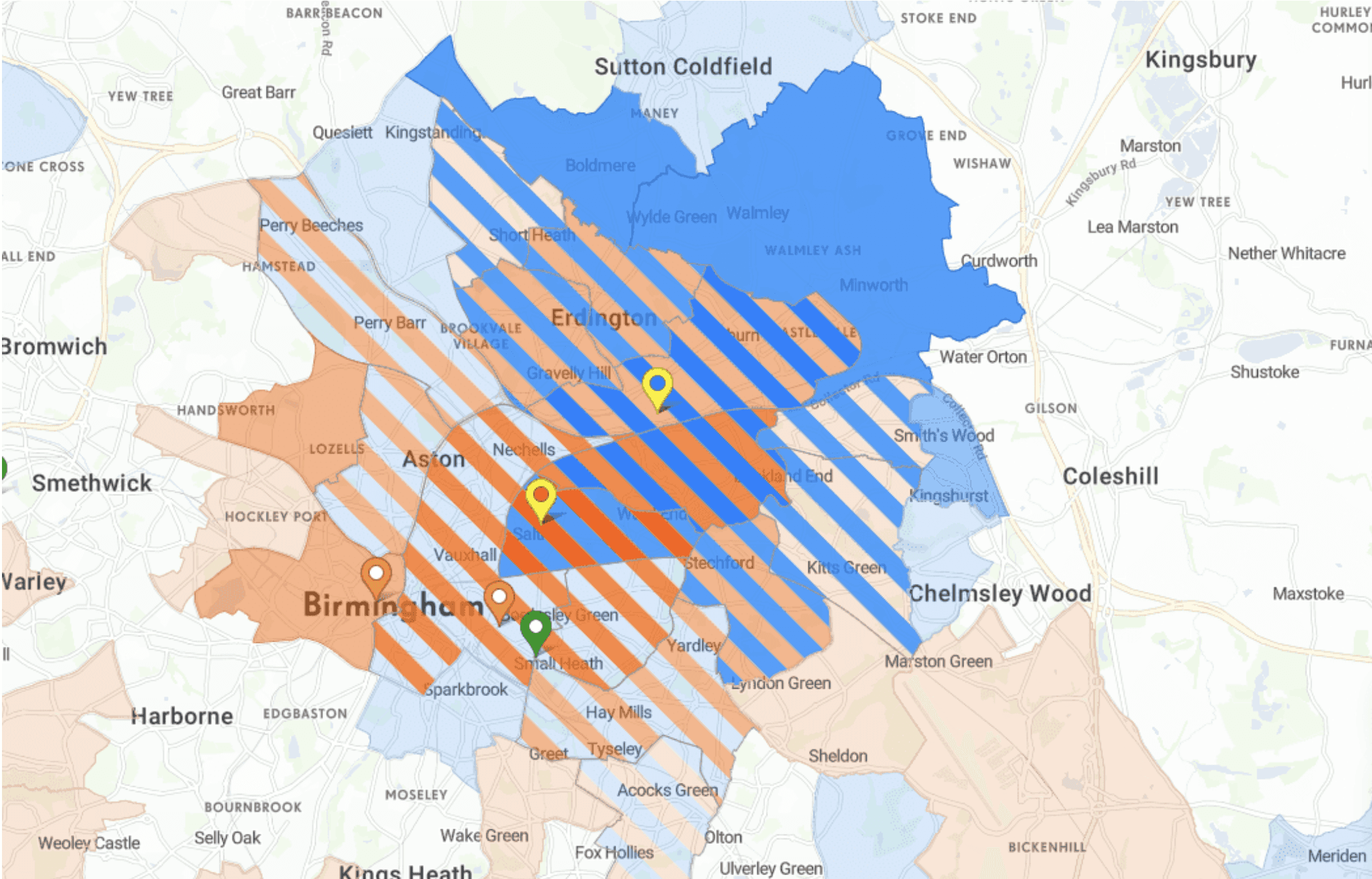 Comparison of two stores to detect cannibalisation