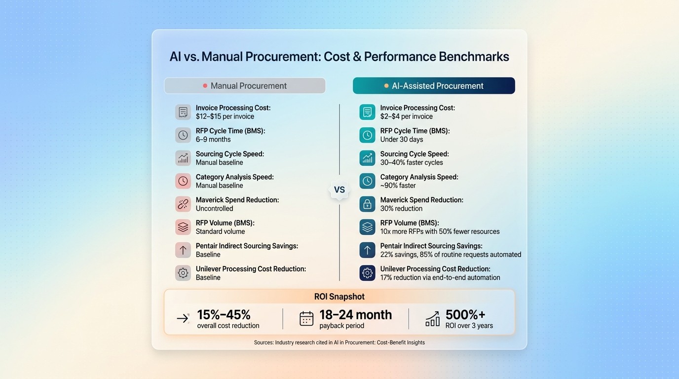 AI vs. Manual Procurement: Cost & Performance Benchmarks