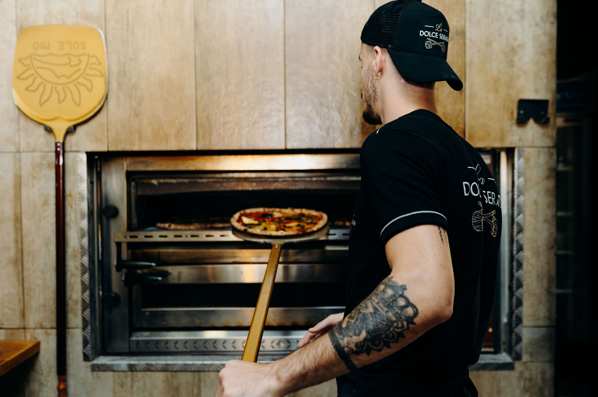 Chef handmaking pasta