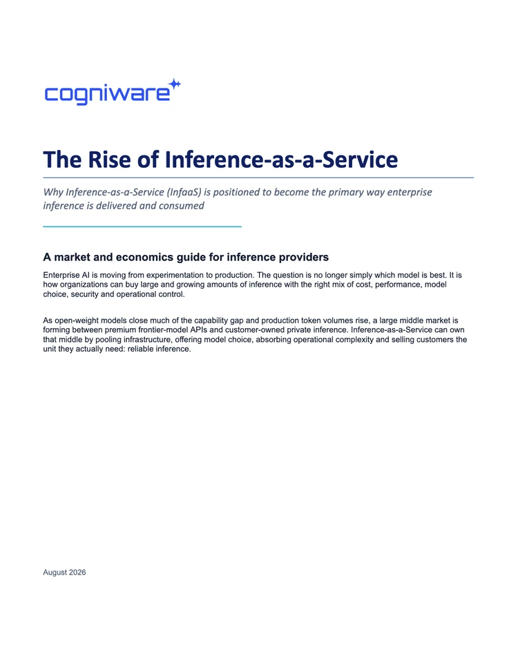 The AI Economics Reckoning whitepaper cover