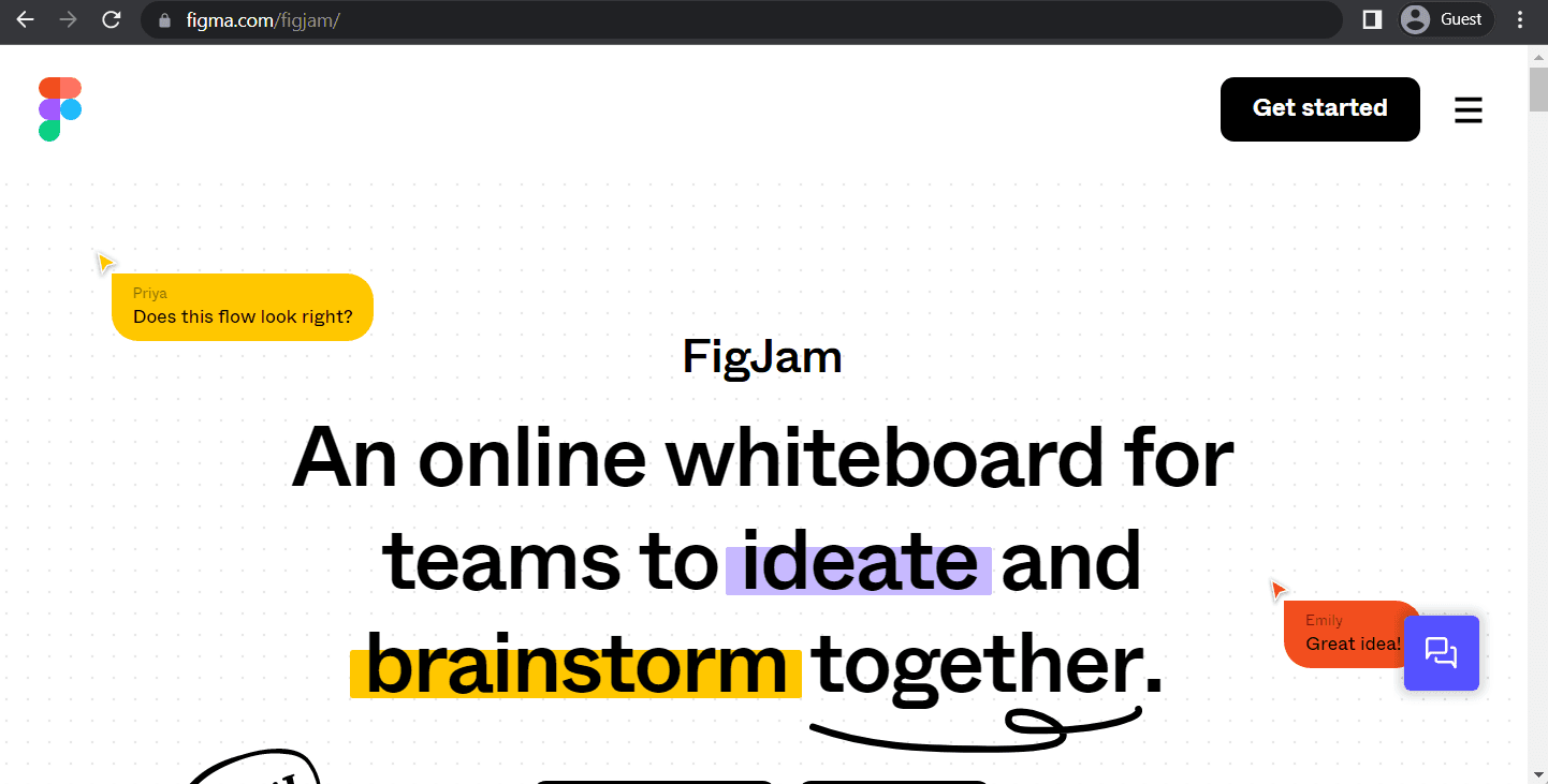 figjam landing page