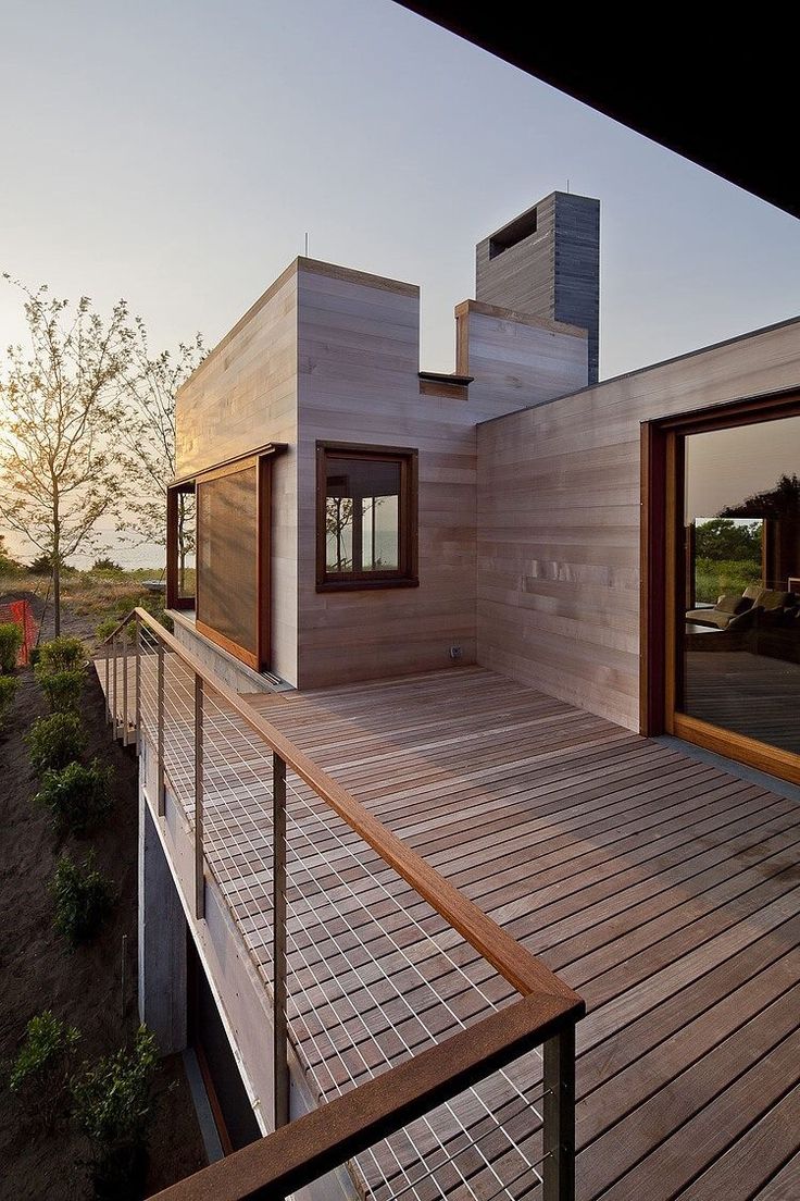 Wire Balustrade timber House