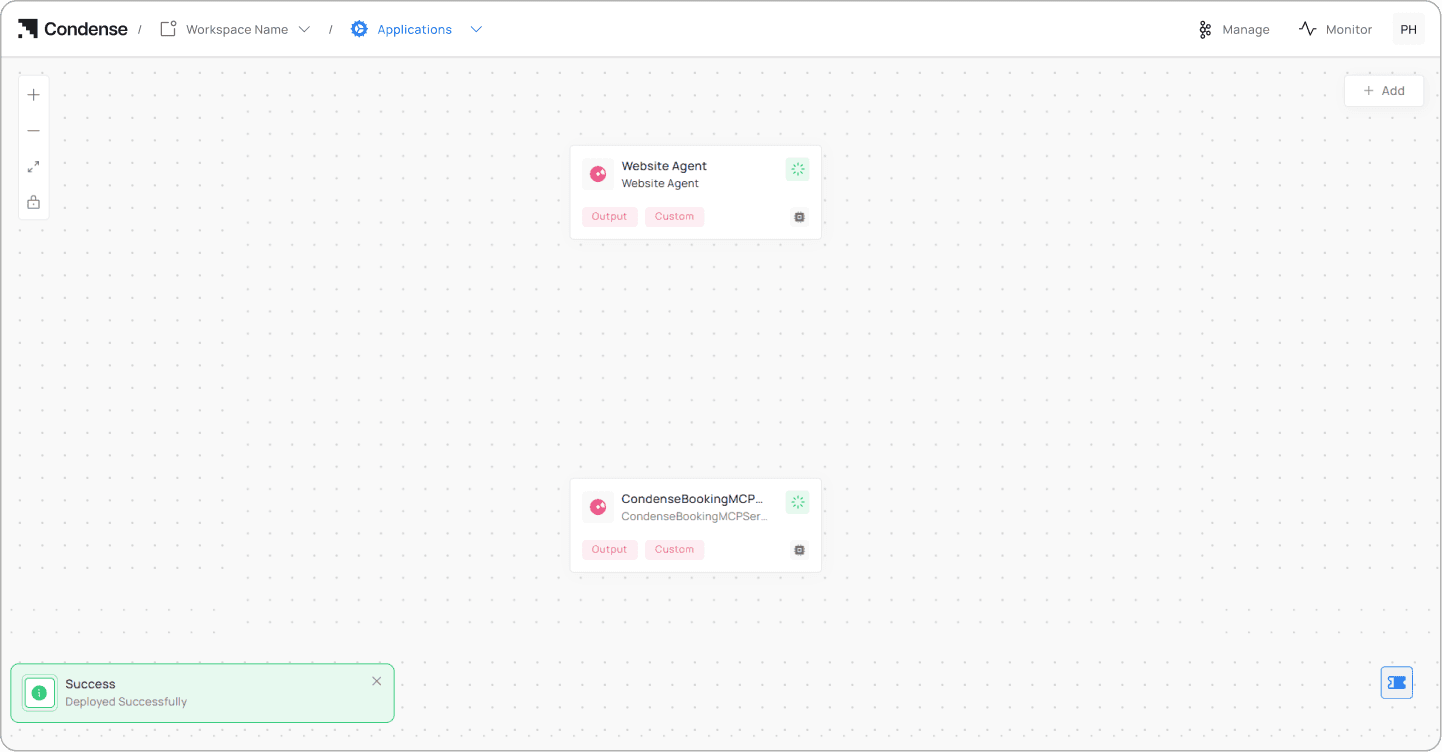 Condense Core - Pipelines Page