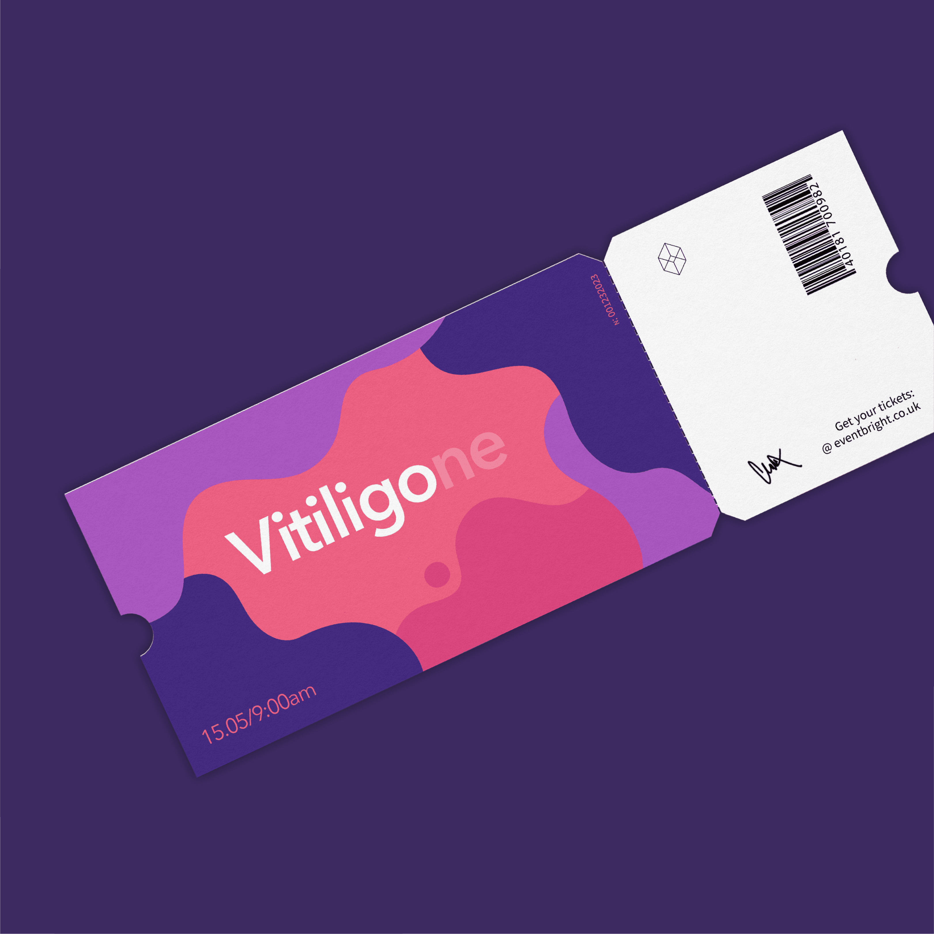 Dermato Logic Vitiligone Brand Identity Ticket
