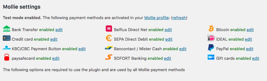 Mollie payments