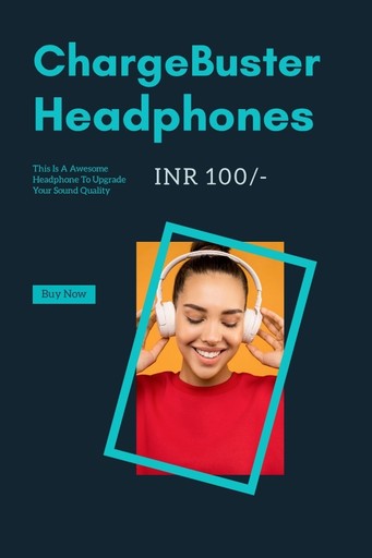 Headphone Pinterest pin - generatedWithSivi