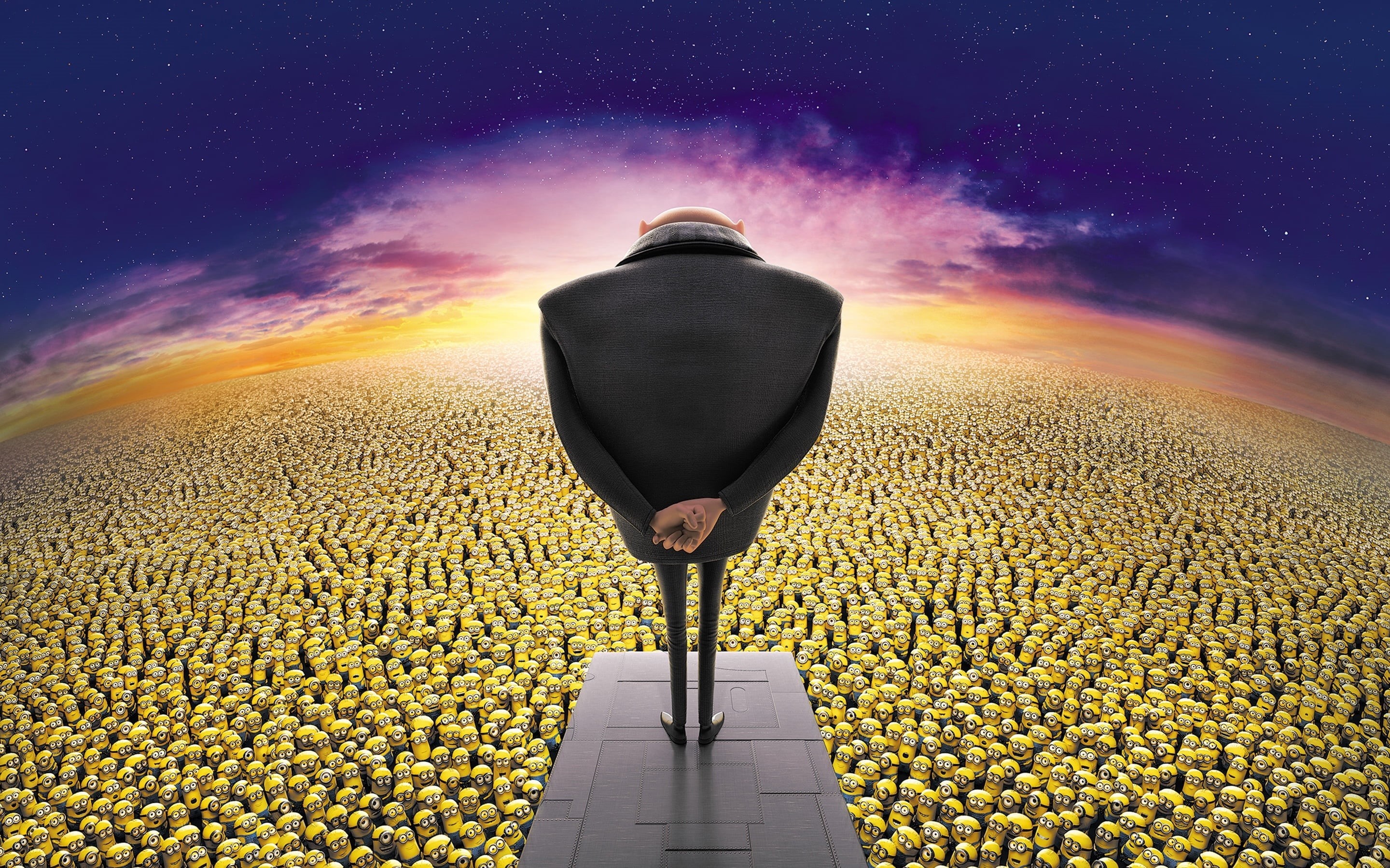 Gru looking at his minions - gru meme