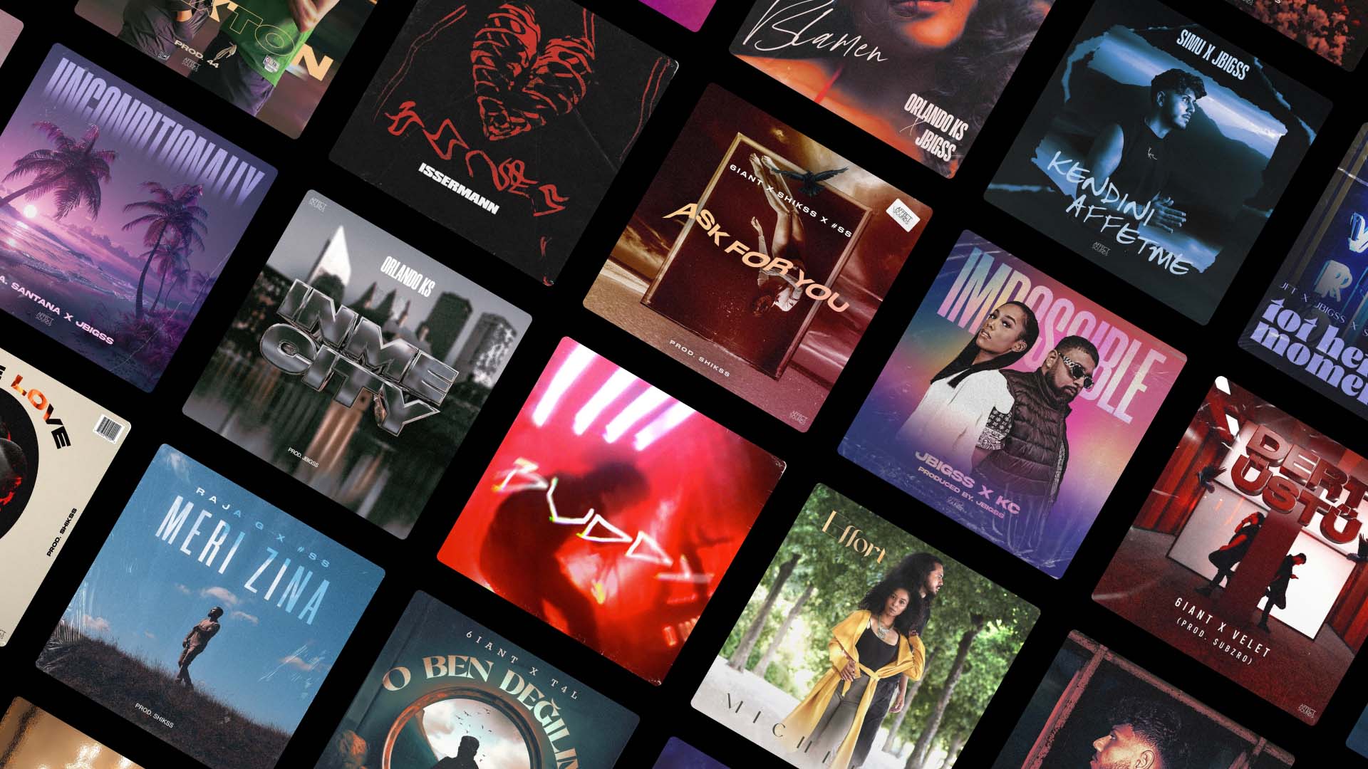 green and pink cardboard boxes