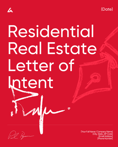 Residential Real Estate Letter of Intent