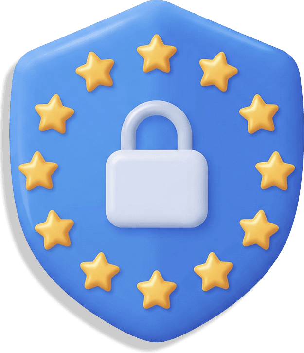 Blaues Schutzschild