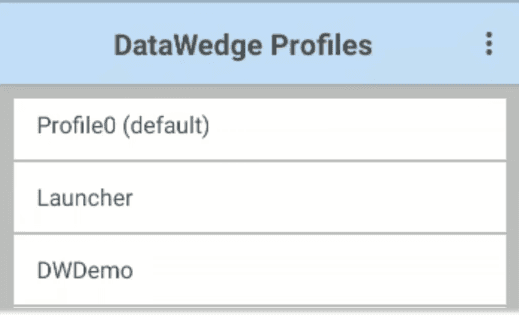 QR code reading - Configure DataWedge