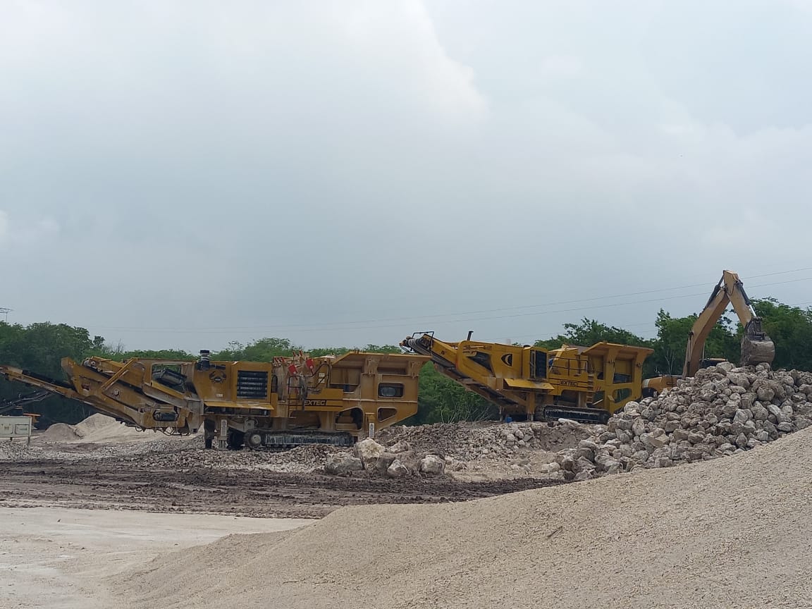 Trituradora industrial para obra civil y minería