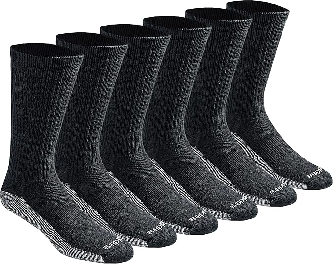 Dickies Men's Dri-Tech Moisture Control Crew Socks Multipack