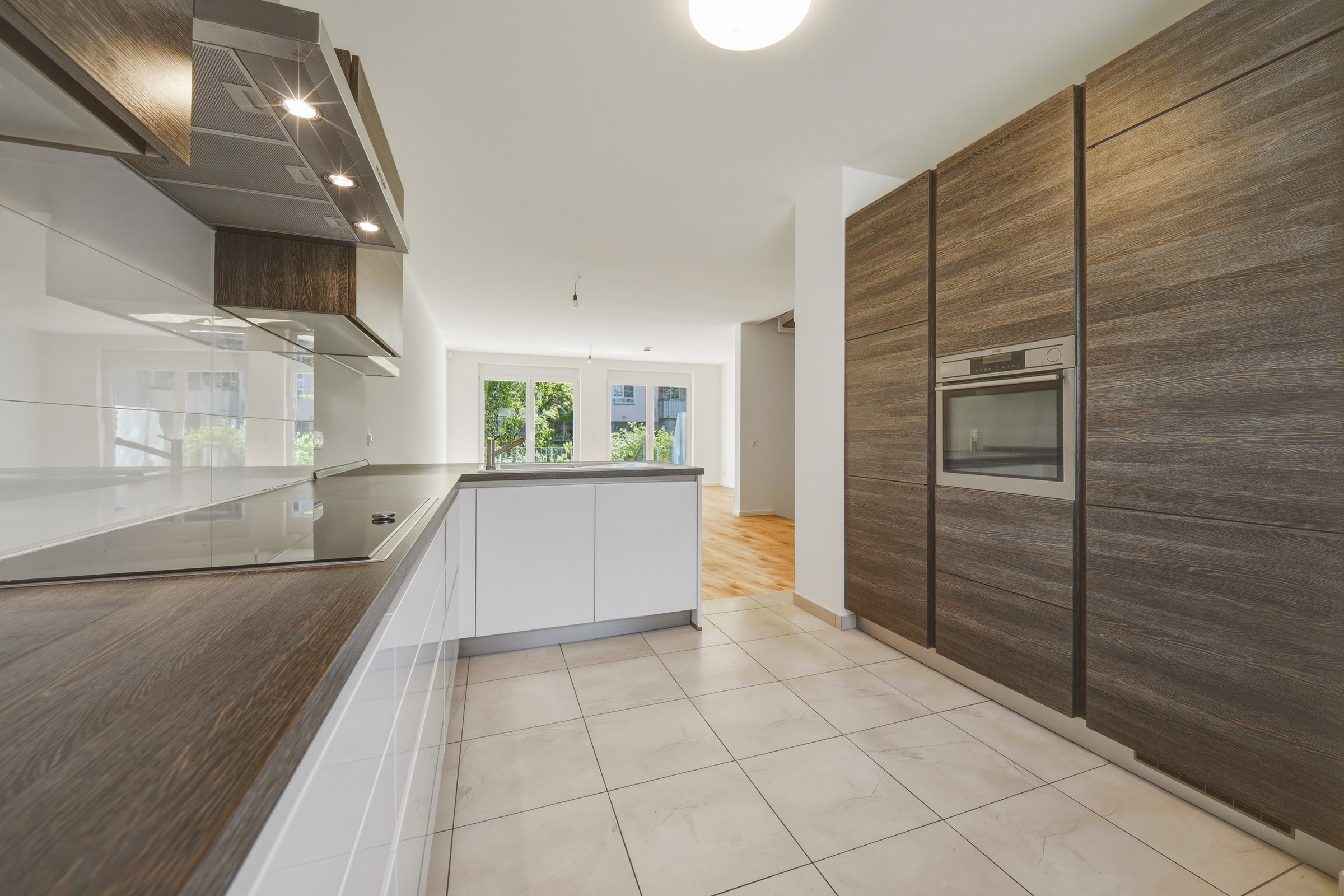 Immobilienfotografie, Alt-Stralau, Reihenhaus, Offene Küche, modern