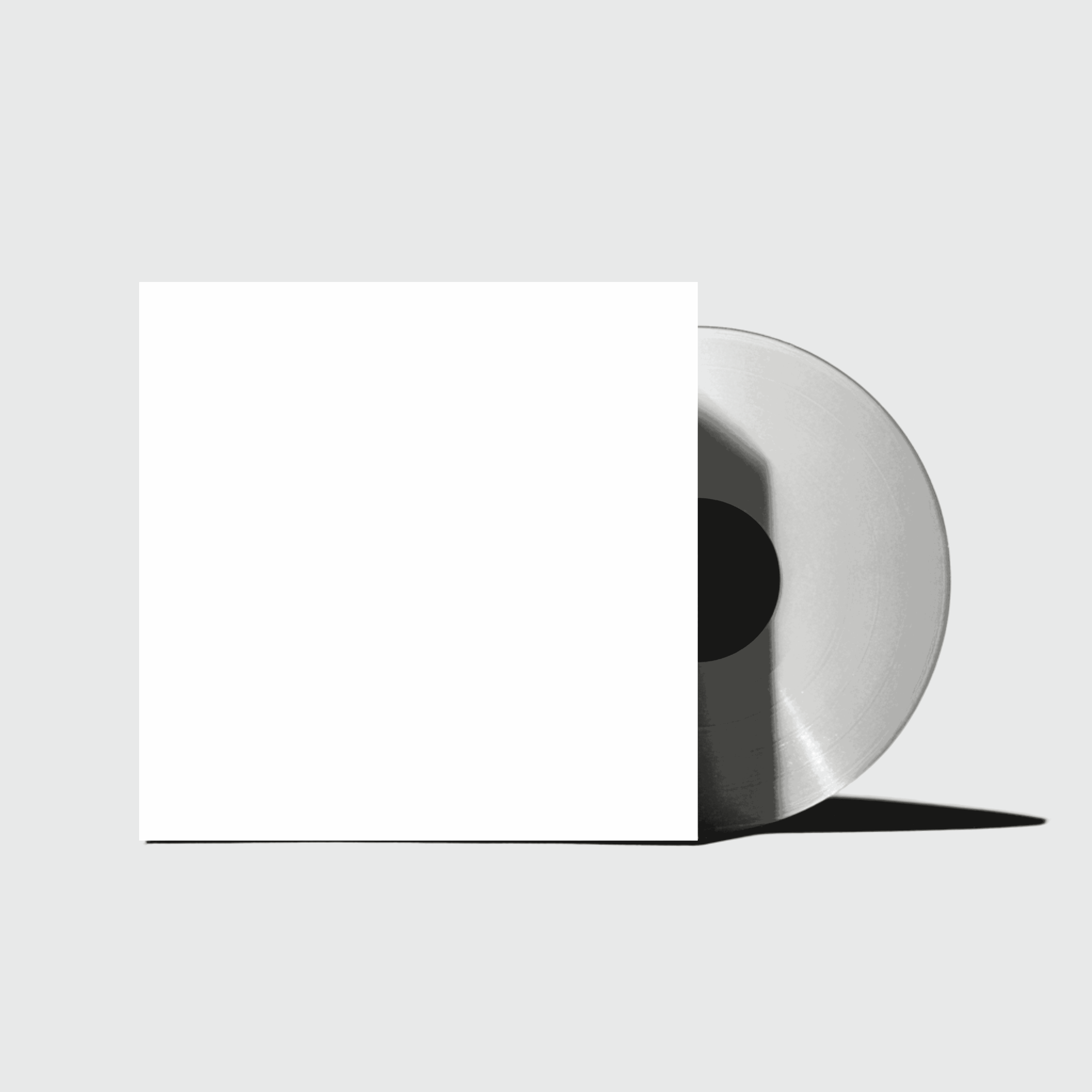 A premium vinyl record cover mockup designed for album artwork, creative branding, and editorial features. Captured with soft studio lighting and refined texture, it delivers a tactile, realistic finish. Perfect for music-related visual design, brand identity showcases, and digital product imagery with an elevated, modern aesthetic.