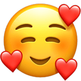 Emoji Content avec Cœurs