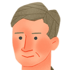 会社の重役の田村常務のイラスト。