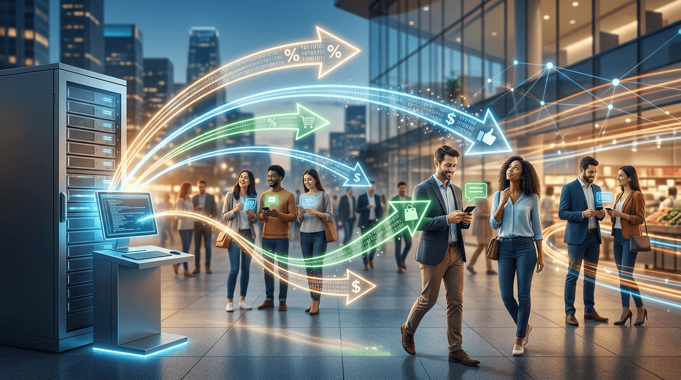 Data connecting to customers through marketing