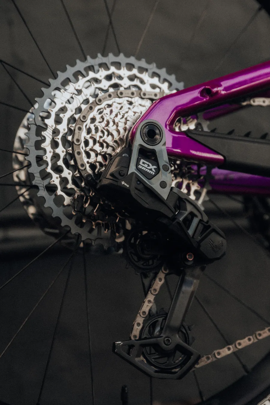 Close up of a bicycle sprocket and chain
