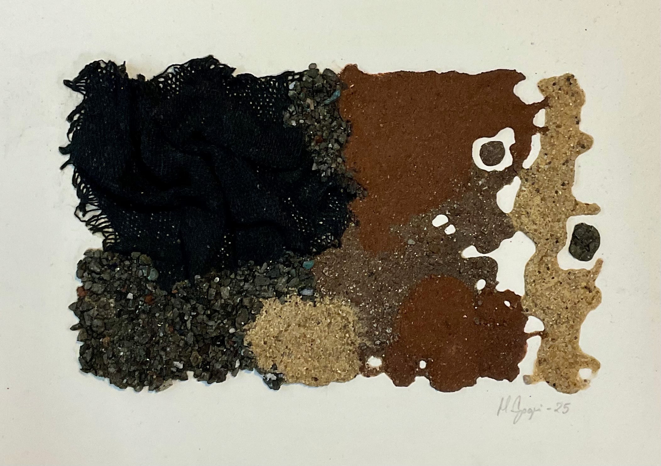 herd of sheep on road painting