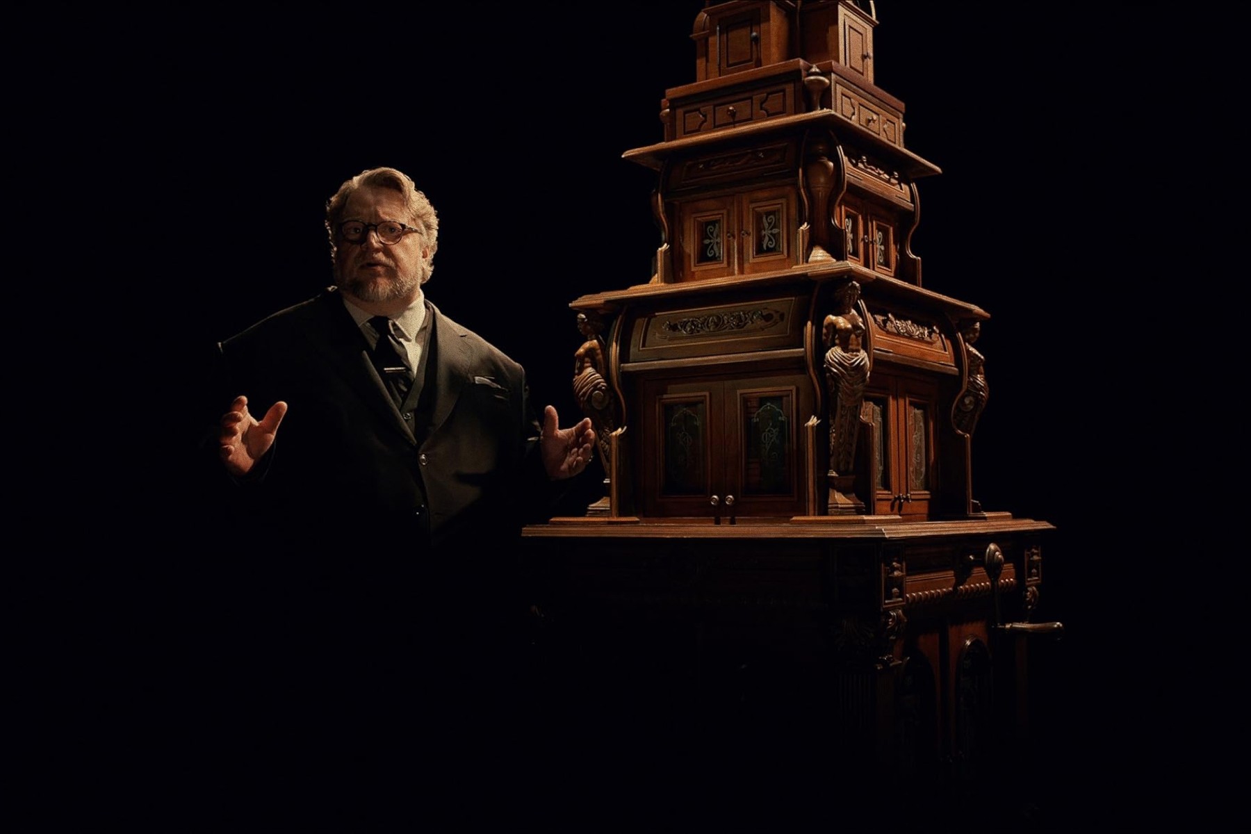 Guillermo del Toro in shadow