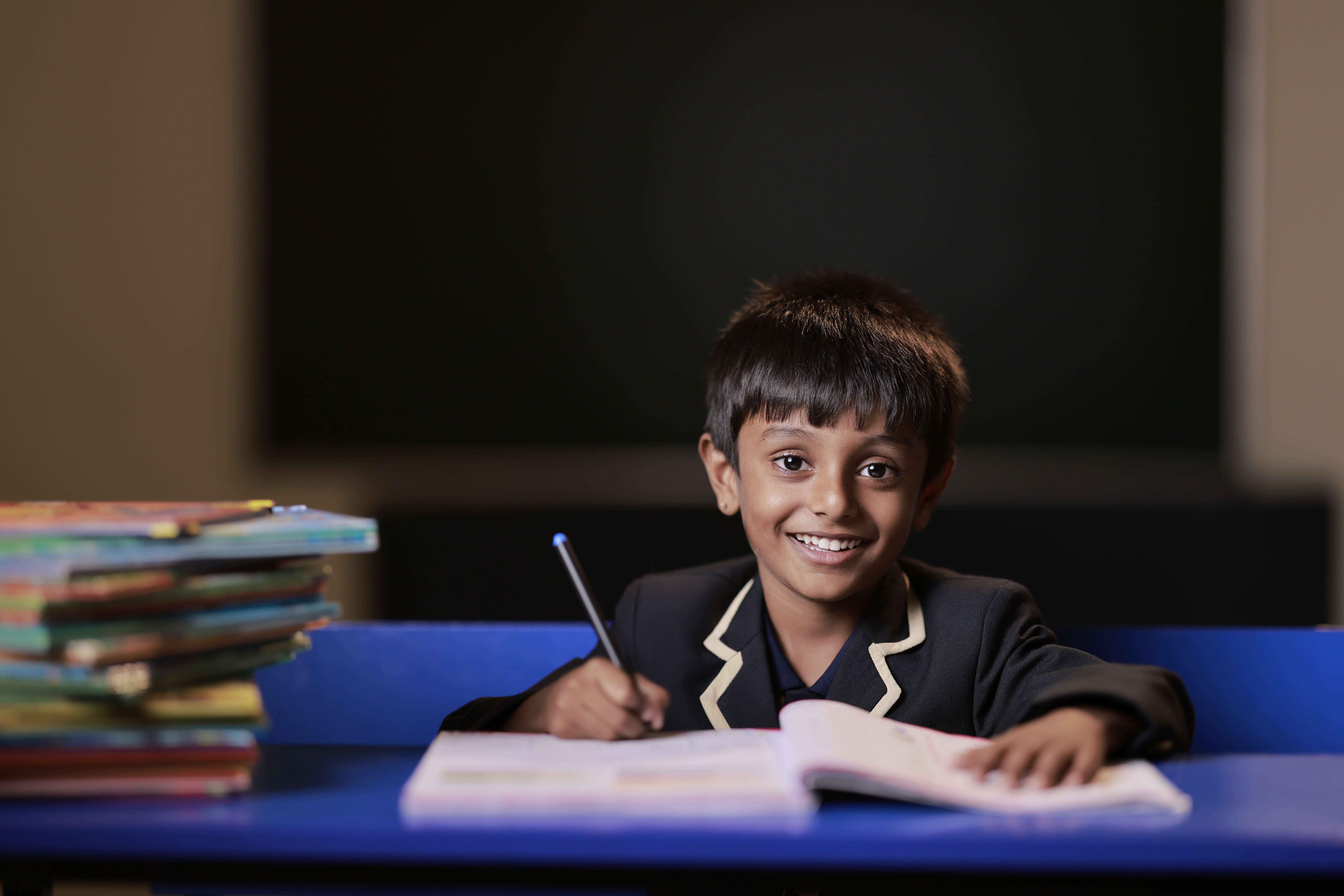 A company of people in a concert hall